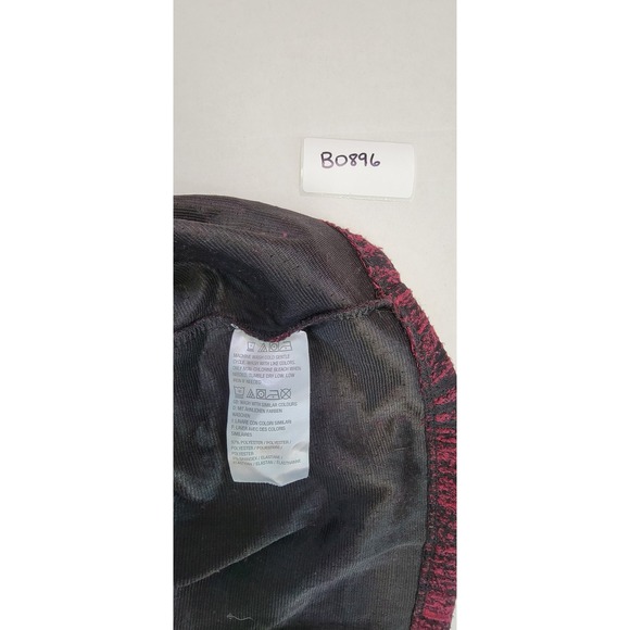 H by Halston Women's Burgundy Black Textured Short Sleeve‎ A-Line Dress Size S - Picture 4 of 5